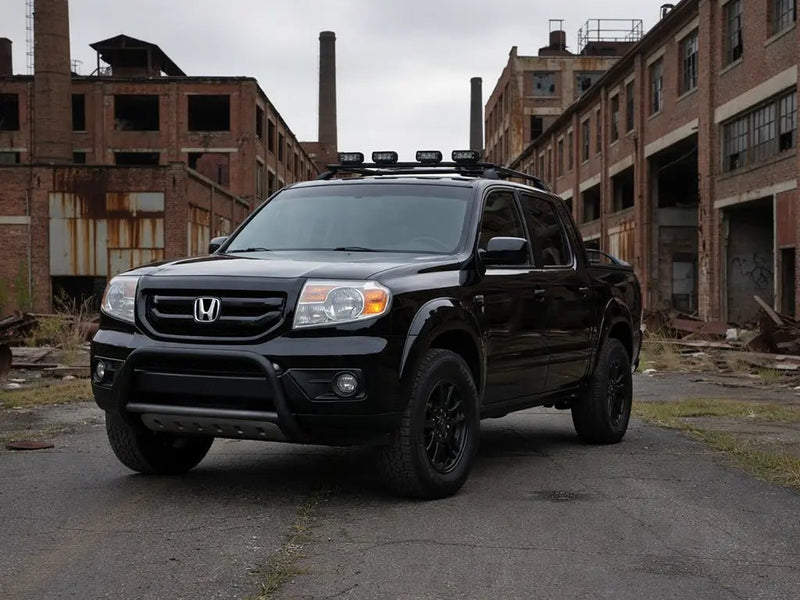 Honda Ridgeline wrapped in Gloss HX20000 Coal Black automotive vinyl film HX20889B