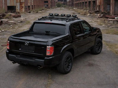 Honda Ridgeline wrapped in Gloss HX20000 Coal Black car wrap film HX20889B
