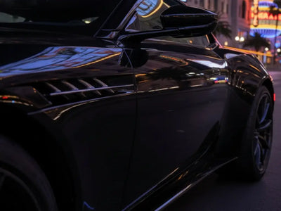 DIY Chevrolet Corvette wrapped in Gloss HX20000 Coal Black wrap film HX20889B