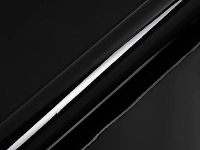 Color swatch of Hexis HX20000 Gloss Deep Black Vinyl Wrap HX20890B