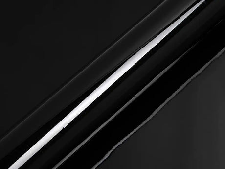 Color swatch of Hexis HX20000 Gloss Deep Black Vinyl Wrap HX20890B