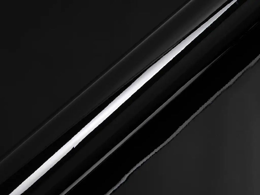 Color swatch of Hexis HX20000 Gloss Deep Black Vinyl Wrap HX20890B