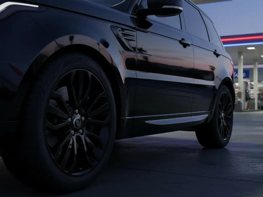 Land Rover Range Rover wrapped in Gloss HX20000 Deep Black vinyl wrap HX20890B