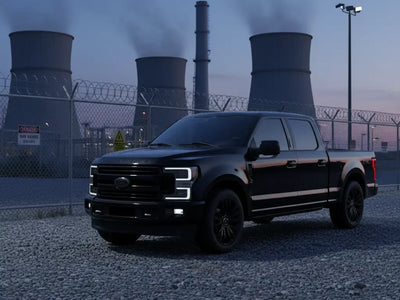 Ford F-150 wrapped in Gloss HX20000 Deep Black car wrap film HX20890B