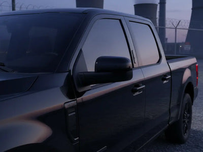 Ford F-150 wrapped in Hexis Gloss HX20000 Deep Black vinyl wrap HX20890B detail