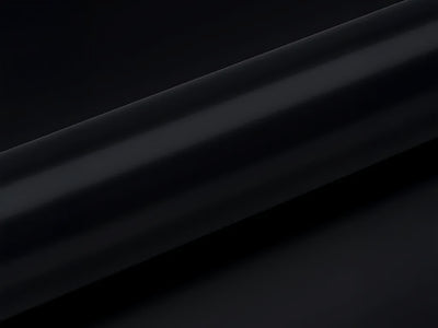 Color swatch of Hexis HX20000 Satin Deep Black Wet Vinyl Wrap HX20890W