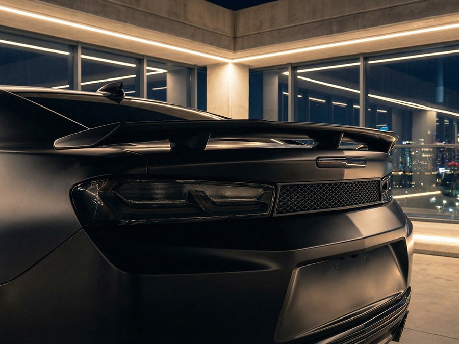 DIY Dodge Charger wrapped in Satin HX20000 Deep Black Wet car wrap film HX20890W
