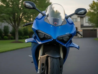 vinyl wrap detail of Hexis Gloss HX20000 Metallic Night Blue restyling film HX20905B