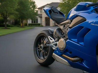 vinyl wrap detail of Hexis Gloss HX20000 Metallic Night Blue wrap film HX20905B