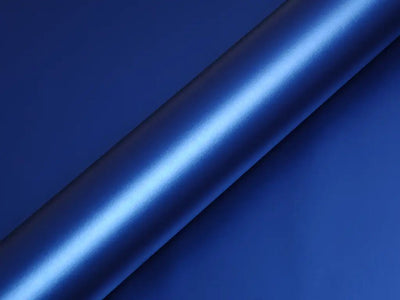 Color swatch of Hexis HX20000 Matte Metallic Night Blue Vinyl Wrap HX20905M