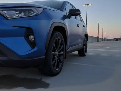 Toyota RAV4 wrapped in Hexis Matte HX20000 Metallic Night Blue wrap film HX20905M