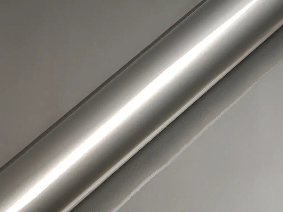 Color swatch of Hexis HX20000 Gloss Metallic Bronze Grey Vinyl Wrap HX20948B