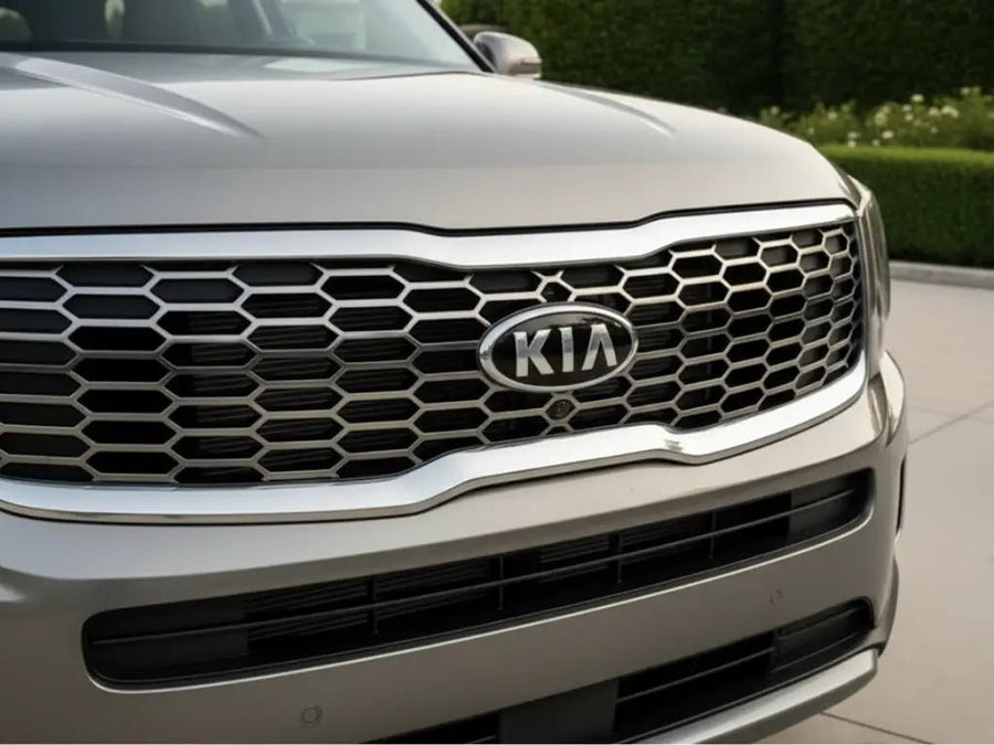 Kia Telluride wrapped in Gloss HX20000 Metallic Bronze Grey car wrap film HX20948B