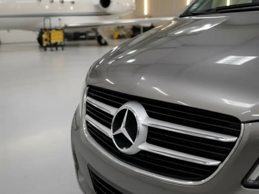 DIY Mercedes-Benz wrapped in Gloss HX20000 Metallic Bronze Grey vinyl wrap HX20948B