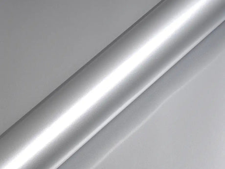 Color swatch of Hexis HX20000 Gloss Metallic Meteorite Grey Vinyl Wrap HX20990B