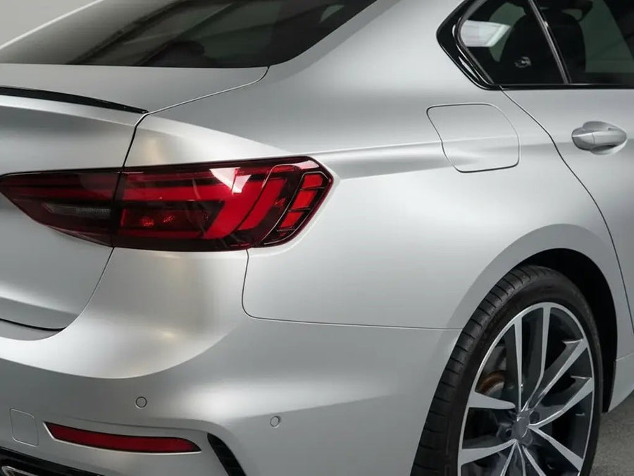 DIY BMW 3 Series wrapped in Matte HX20000 Metallic Meteorite Grey vinyl wrap HX20990M