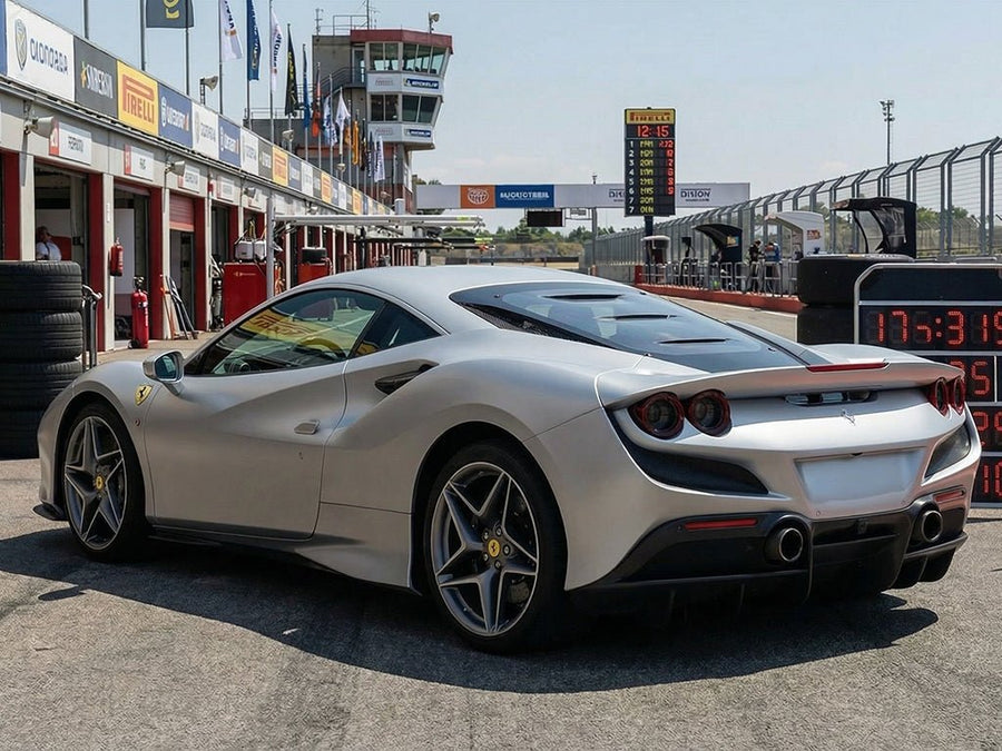 Ferrari 488 GTB wrapped in Hexis Matte HX20000 Metallic Meteorite Grey vinyl wrap HX20990M