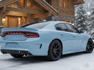 DIY Dodge Charger wrapped in Gloss HX20000 Jazz Blue vinyl wrap HX20B32B