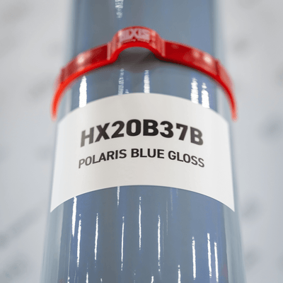 Color swatch of Hexis HX20000 Gloss Polaris Blue Vinyl Wrap HX20B37B