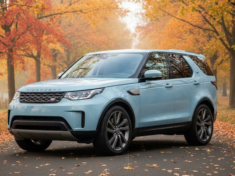 DIY Land Rover Discovery wrapped in Gloss HX20000 Polaris Blue restyling film HX20B37B