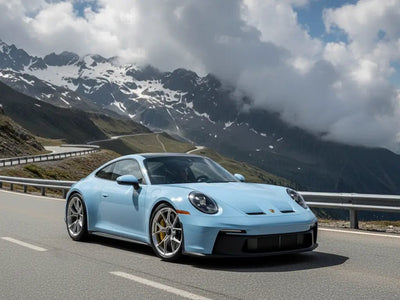DIY Porsche 911 wrapped in Gloss HX20000 Blue Lilac vinyl wrap HX20B51B