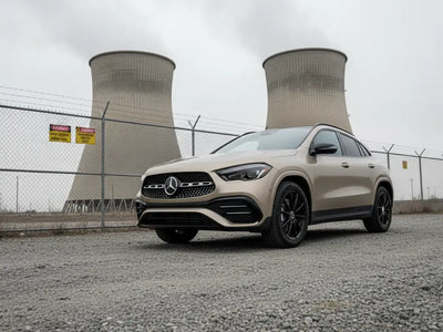 Mercedes-Benz GLA wrapped in Hexis Gloss HX20000 Metallic Ashen Beige vinyl wrap HX20BCMB