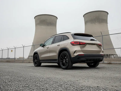 Mercedes-Benz GLA wrapped in Gloss HX20000 Metallic Ashen Beige wrap film HX20BCMB