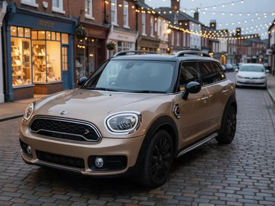 MINI Countryman wrapped in Hexis Gloss HX20000 Metallic Ashen Beige restyling film HX20BCMB