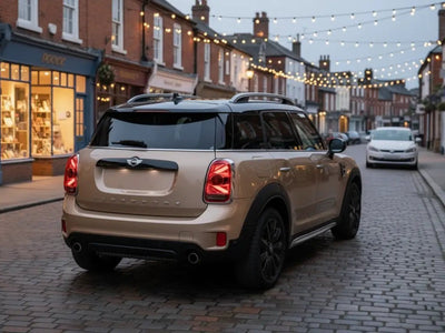 DIY MINI Countryman wrapped in Gloss HX20000 Metallic Ashen Beige car wrap film HX20BCMB