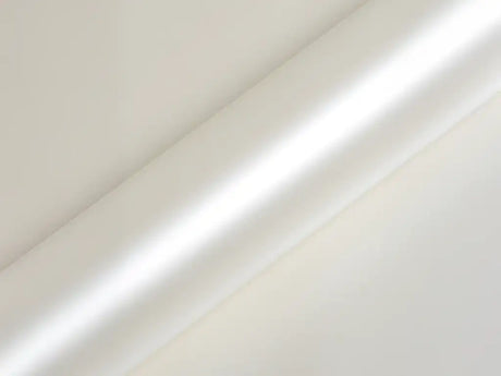 Color swatch of Hexis HX20000 Satin Nacre White Vinyl Wrap HX20BNCS