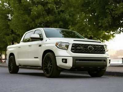 DIY Toyota Tundra wrapped in Gloss HX20000 Taxi Beige vinyl wrap HX20BTXB
