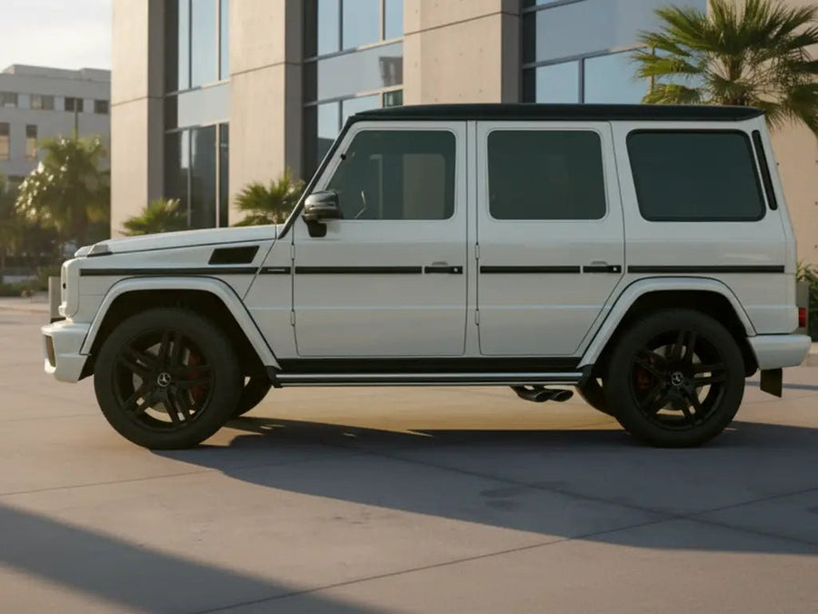 DIY Mercedes-Benz G-Class wrapped in Gloss HX20000 Taxi Beige car wrap film HX20BTXB
