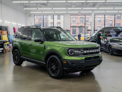 Ford Bronco wrapped in Hexis Gloss HX20000 Fairway Green car wrap film HX20VFAB