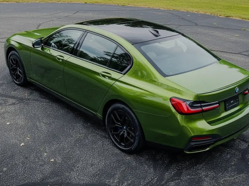 BMW 3 Series wrapped in Gloss HX20000 Fairway Green car wrap film HX20VFAB