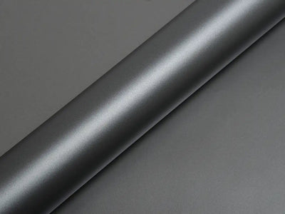 Color swatch of Hexis HX20000 Satin Argentic Grey Vinyl Wrap HX20G04S