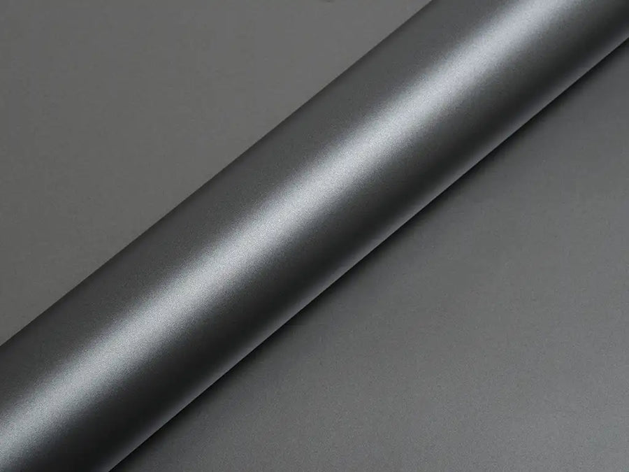 Color swatch of Hexis HX20000 Satin Argentic Grey Vinyl Wrap HX20G04S