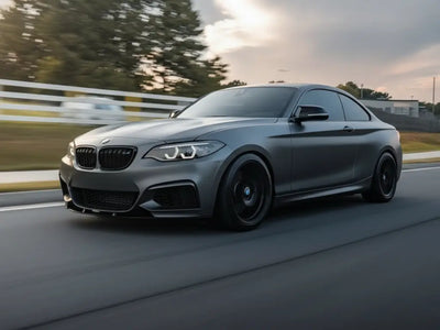 DIY BMW 2 Series wrapped in Satin HX20000 Argentic Grey car wrap film HX20G04S