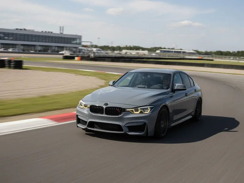 DIY BMW M3 wrapped in Gloss HX20000 Dust Grey restyling film HX20G06B
