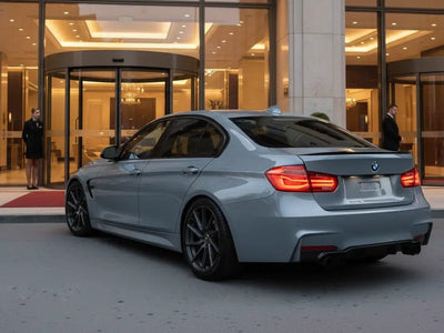 DIY BMW M3 wrapped in Gloss HX20000 Dust Grey car wrap film HX20G06B