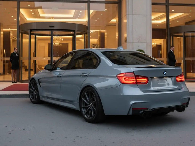 DIY BMW M3 wrapped in Gloss HX20000 Dust Grey car wrap film HX20G06B