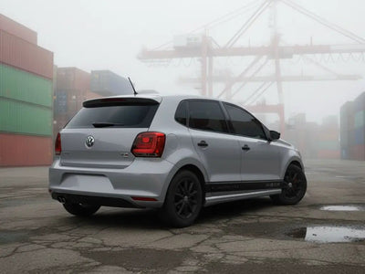 Volkswagen Polo wrapped in Gloss HX20000 Dust Grey restyling film HX20G06B