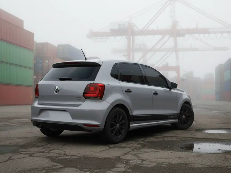 Volkswagen Polo wrapped in Gloss HX20000 Dust Grey restyling film HX20G06B