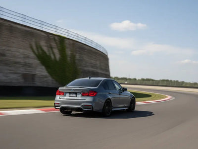 BMW M3 wrapped in Hexis Gloss HX20000 Dust Grey car wrap film HX20G06B