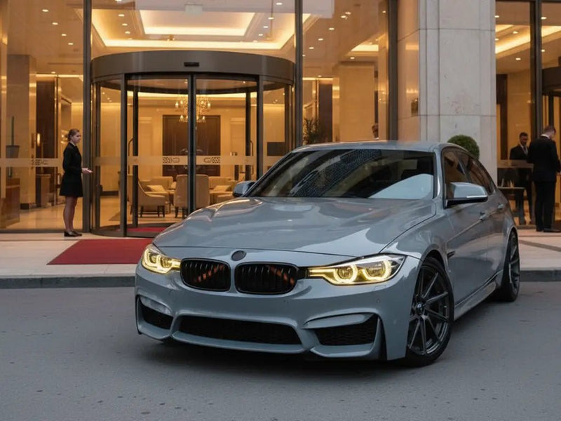 BMW M3 wrapped in Gloss HX20000 Dust Grey vinyl wrap HX20G06B