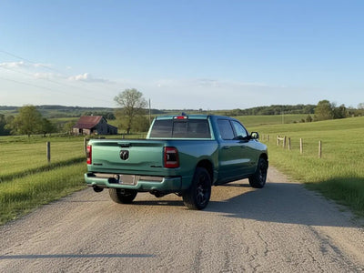 DIY Ram 1500 wrapped in Gloss HX20000 Aston Grey restyling film HX20G07B
