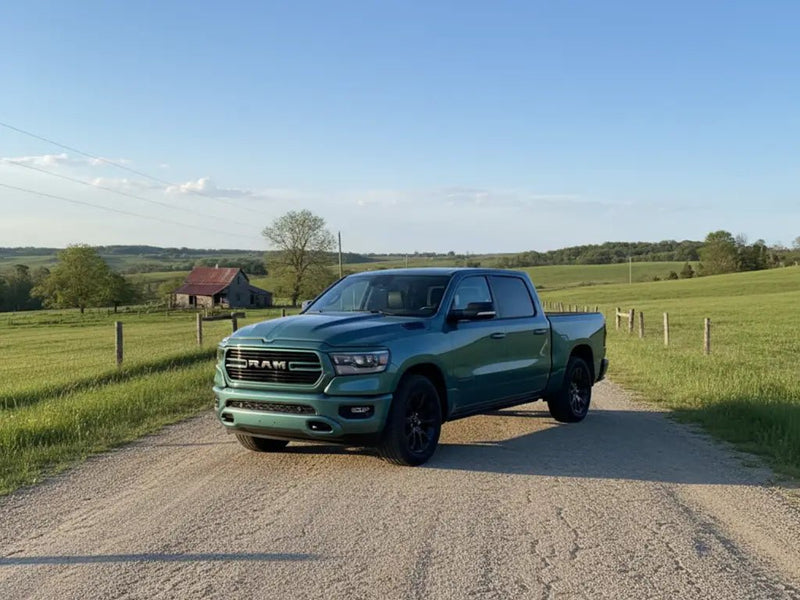 DIY Ram 1500 wrapped in Gloss HX20000 Aston Grey car wrap film HX20G07B
