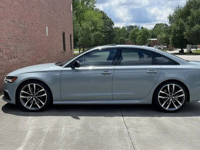 DIY Audi A6 wrapped in Gloss HX20000 Pleaides Grey restyling film HX20G12B