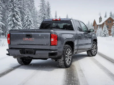 GMC Sierra wrapped in Hexis Gloss HX20000 Pleaides Grey automotive vinyl film HX20G12B
