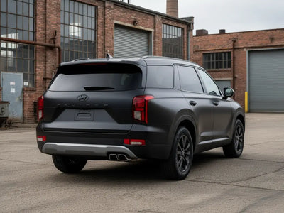 DIY Hyundai Palisade wrapped in Satin HX20000 Alloy Grey Wet vinyl wrap HX20G15W
