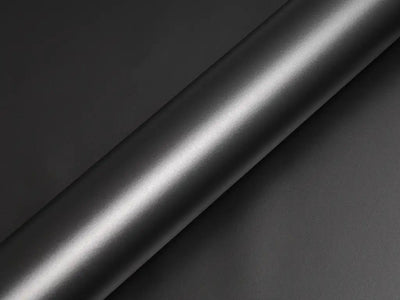 Color swatch of Hexis HX20000 Matte Metallic Anthracite Gray Vinyl Wrap HX20GANM